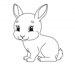 דף צביעה של ארנב